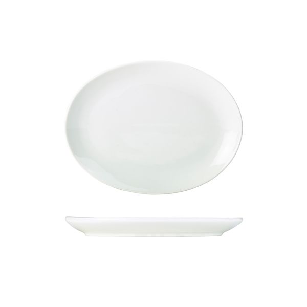 Picture of Genware Porcelain Oval Plate 25.4cm/10"