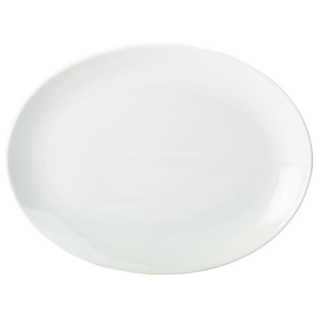 Picture of Genware Porcelain Oval Plate 28cm/11"