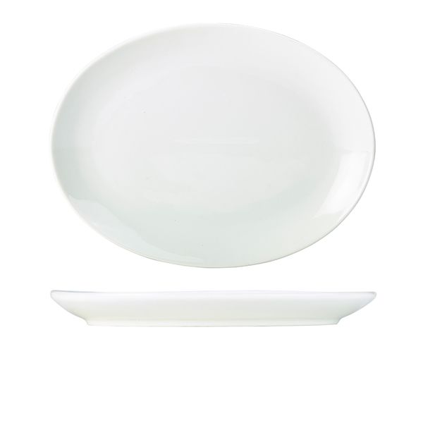 Picture of Genware Porcelain Oval Plate 36cm/14"