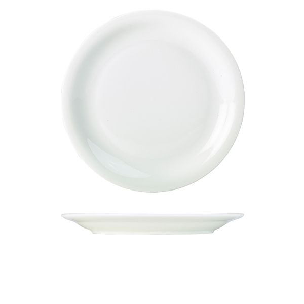 Picture of Genware Porcelain Narrow Rim Plate 28cm/11"