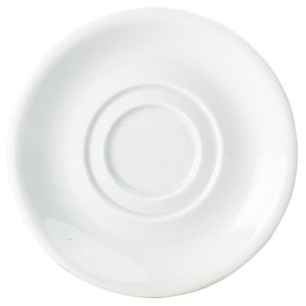 Picture of Genware white Double Well Saucer 6"