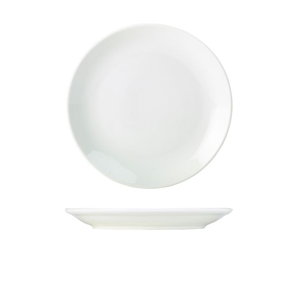 Picture of Genware Porcelain Coupe  Plate 24cm/9.5"