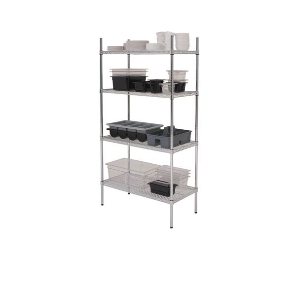 Picture of GenWare 4 Tier Wire Racking 122 x 45 x 183cm