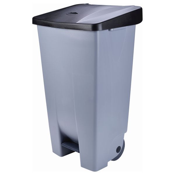 Picture of Waste Container / Pedal Bin 60L with rear wheels