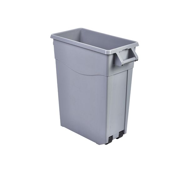 Picture of Grey Slim Recycling Bin 65L, Optional lid colours to suit many needs.