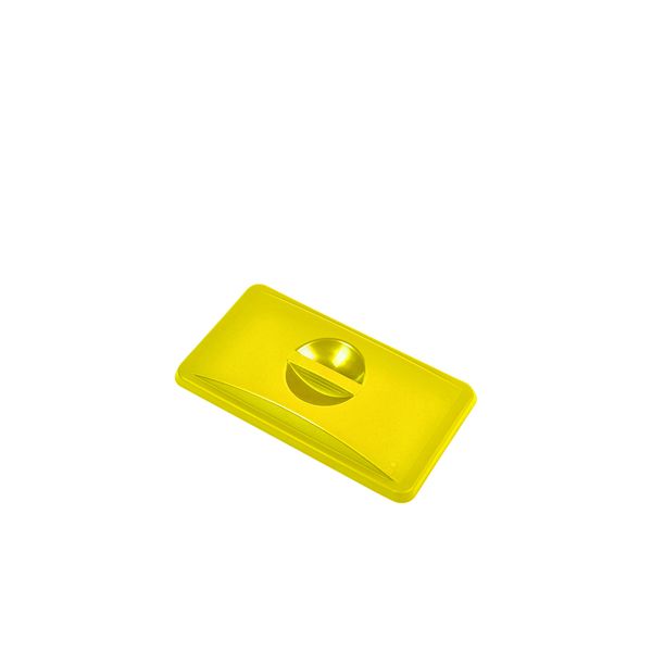Picture of Yellow Closed Lid For Slim Recycling Bin