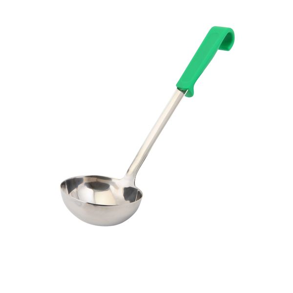 Picture of Genware Plastic Handle Soup Ladle Green
