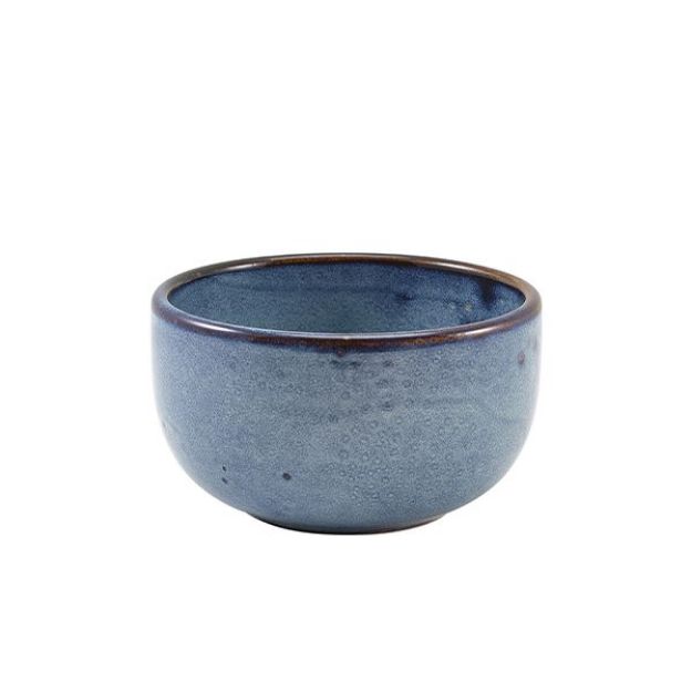 Picture of Terra Porcelain Aqua Blue Round Bowl 12.5cm