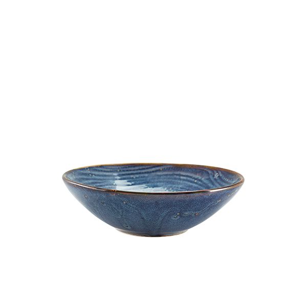 Picture of Terra Porcelain Aqua Blue Organic Bowl 22cm