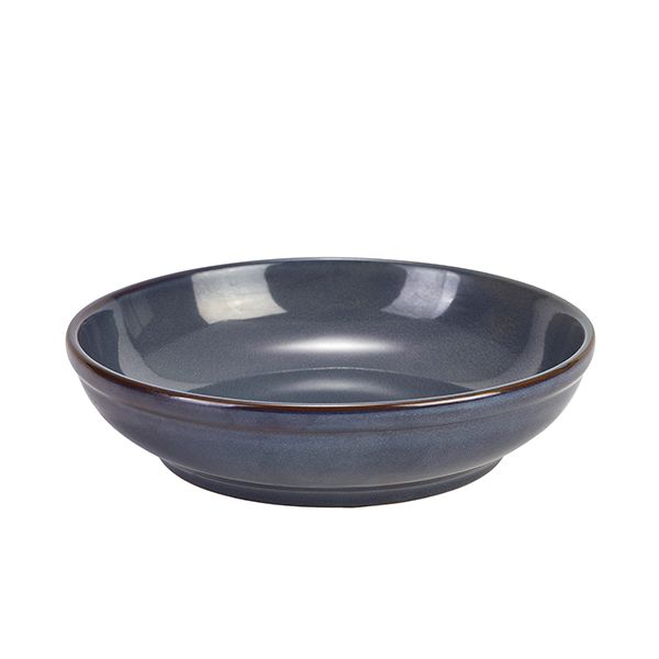 Picture of Terra Stoneware Rustic Blue Coupe Bowl 23cm