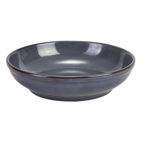 Picture of Terra Stoneware Rustic Blue Coupe Bowl 27.5cm