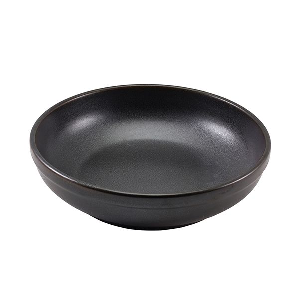 Picture of Terra Porcelain Black Coupe Bowl 23cm