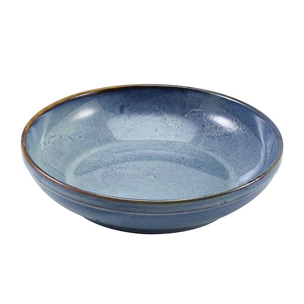 Picture of Terra Porcelain Aqua Blue Coupe Bowl 27.5cm
