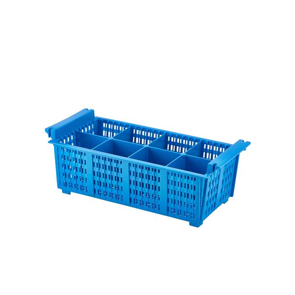 Picture of 8 Compart Cutlery Basket (Blue)430X210X155mm