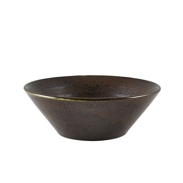 Picture of Terra Porcelain Black Conical Bowl 14cm