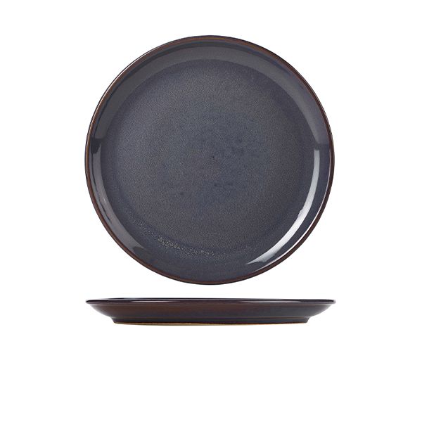 Picture of Terra Stoneware Rustic Blue Coupe Plate 24cm