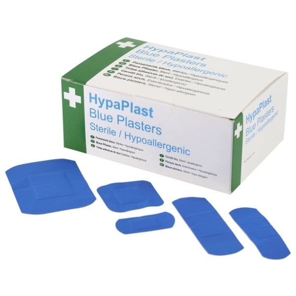 Picture of Blue Visually Detectable Plasters Assort(100)