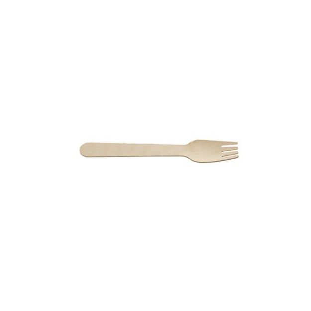 Picture of Wooden Forks Birchwood 100pk - Avaialble in 1000/case only 