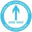 Picture of Safe Distance Arrow Floor Graphic (10pack)