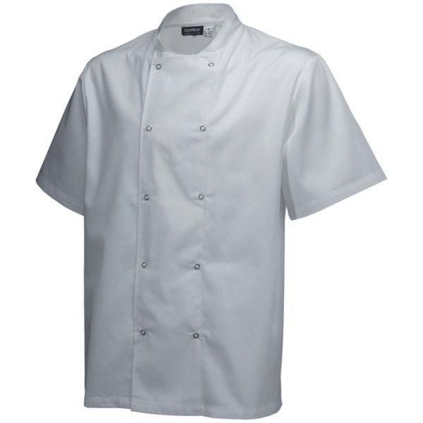Picture of Basic Stud Jacket (Short Sleeve) White S Size