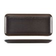 Picture of Terra Porc Black Narro Rect Platter 36x16.5cm