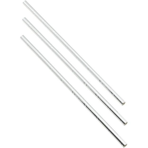 Picture of Paper Straws Silver 20cm (500pcs)