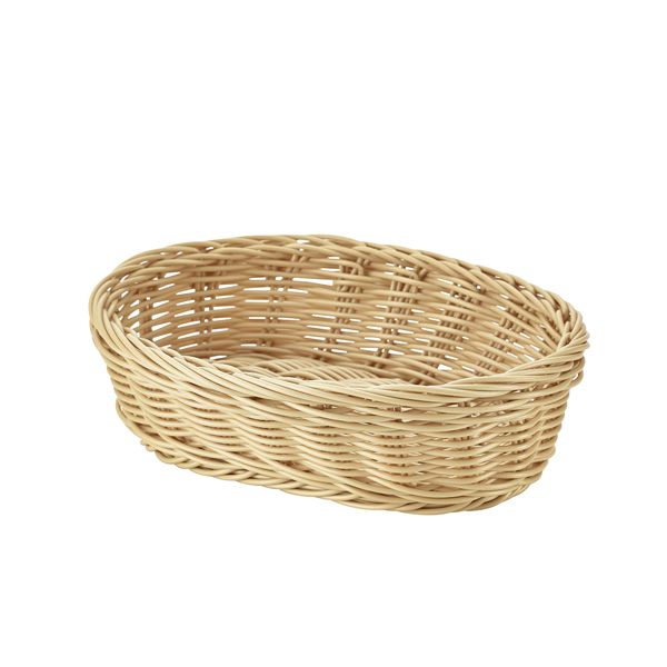 Picture of Oval Polywicker Basket 22.5 x 15.5 x 6.5cm