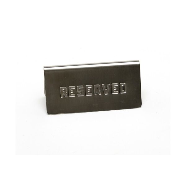 Picture of GenWare Stainless Steel Reserved Table Sign