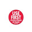 Picture of 50mm Removable Use First Red Label (500)