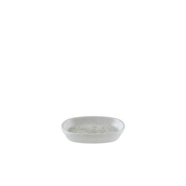 Picture of Lunar White Hygge Oval Dish 10cm