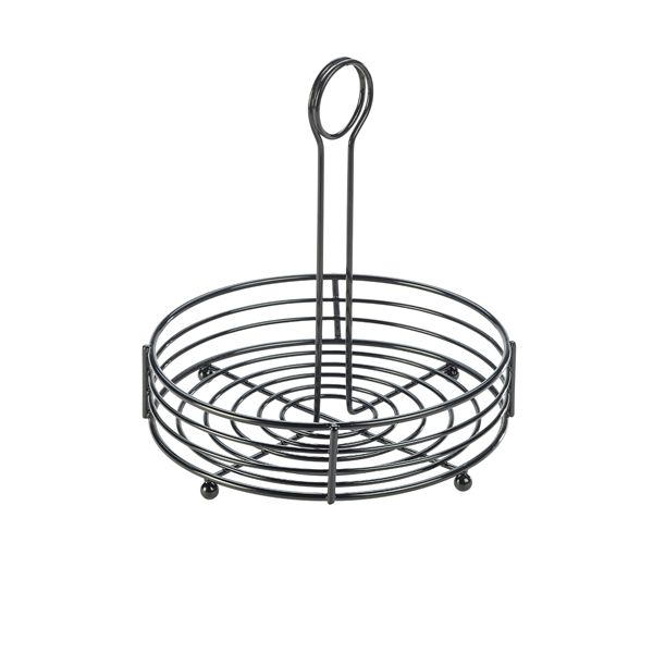 Picture of Black Wire Table Caddy 8" Dia X 8.5" (H)