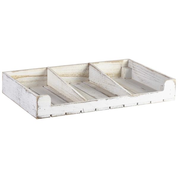 Picture of White Wash Wooden Display Crate