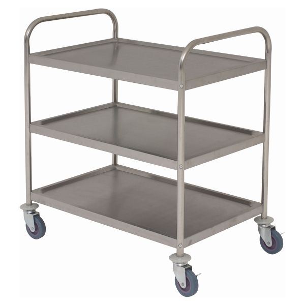 Picture of S/St. Trolley 85.5L X 53.5W X 93.3H 3 Shelves