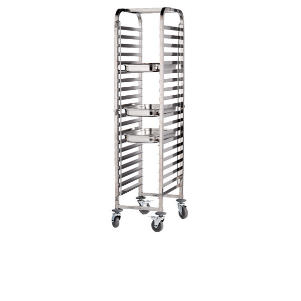Picture of St/St. Gastronorm 1/1 Trolley 20 Shelves