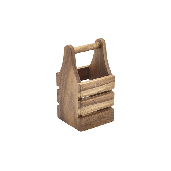 Picture of Acacia Wood Cutlery Holder 10 x 10 x 20cm