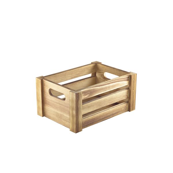 Picture of Genware Rustic Wooden Crate 22.8x16.5x11cm
