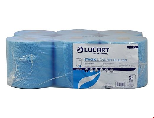Picture of Lucart SkyTech 2Ply, food grade, Blue Roll 6x150m.