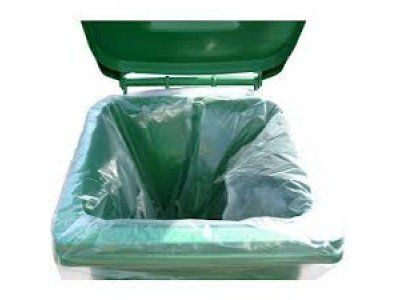 Picture of 46"x54" Clear Wheelie Bin Liner Bag  HD. 100