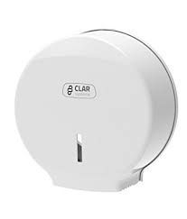 Picture of CLAR Mini Jumbo Toilet Roll Dispenser White  