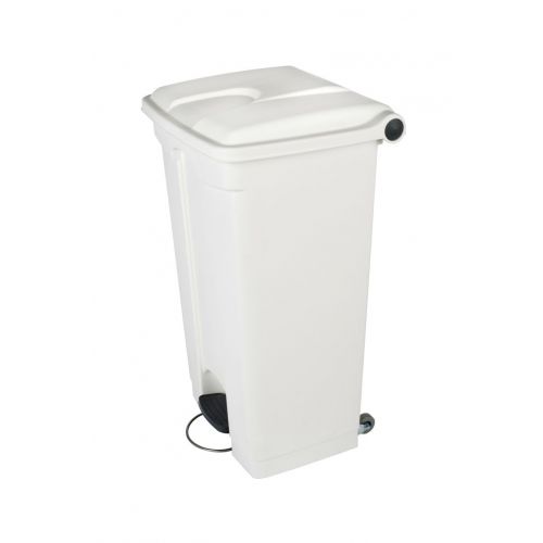 Picture of 90L Plastic Pedal Bin White