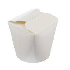 Picture of Noodle Container White Poly Coated 26oz 500pk