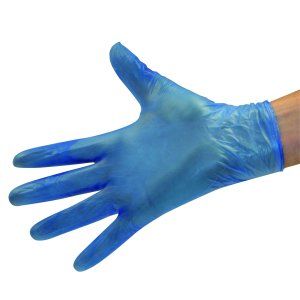 Picture of Vinyl Powdered Blue Medium Gloves 1000pk
