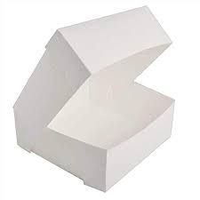 Picture of White Folding Cake Box, 12x12x4", no window,  100pk