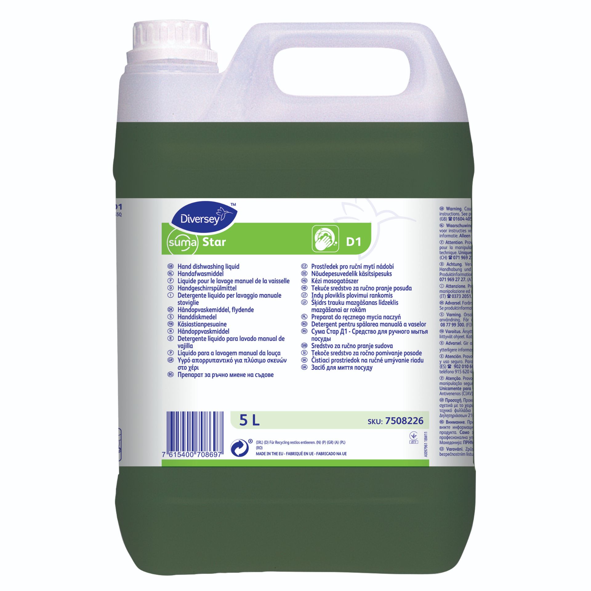 Picture of Suma Star D1 5L - Hand dishwashing liquid