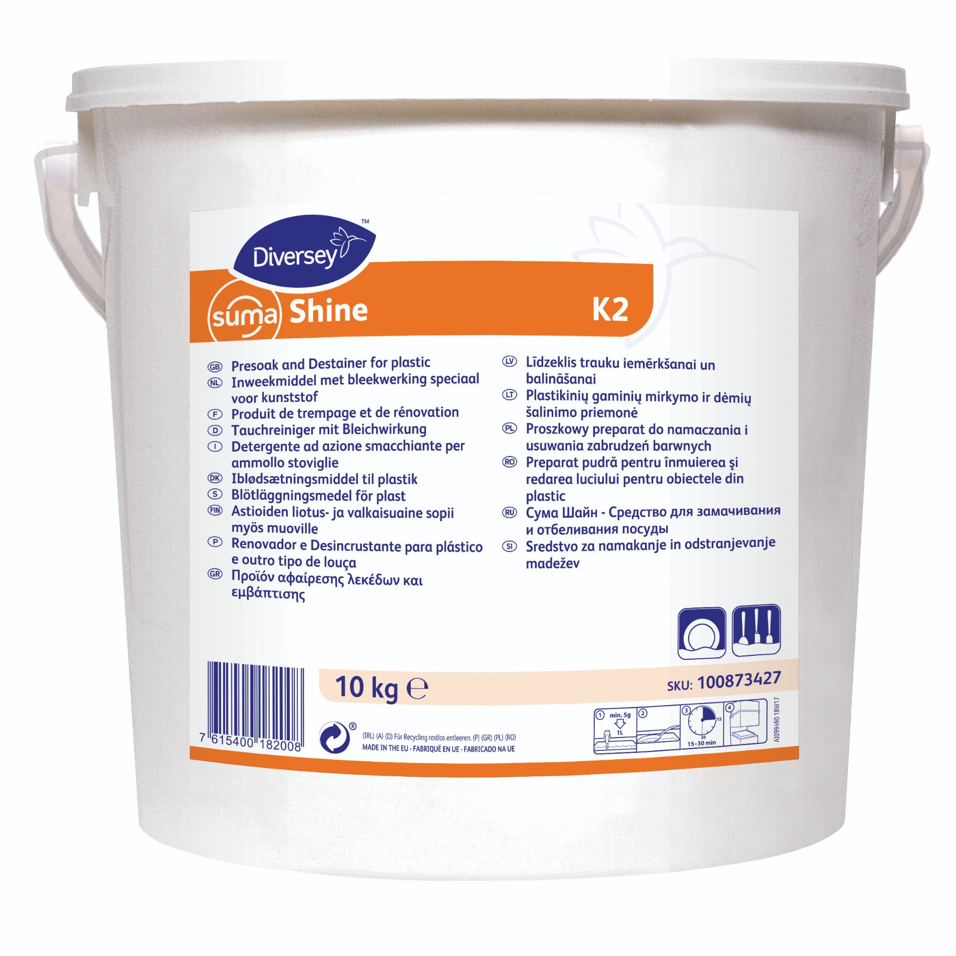 Picture of Suma Shine K2 Destain Powder 10kg