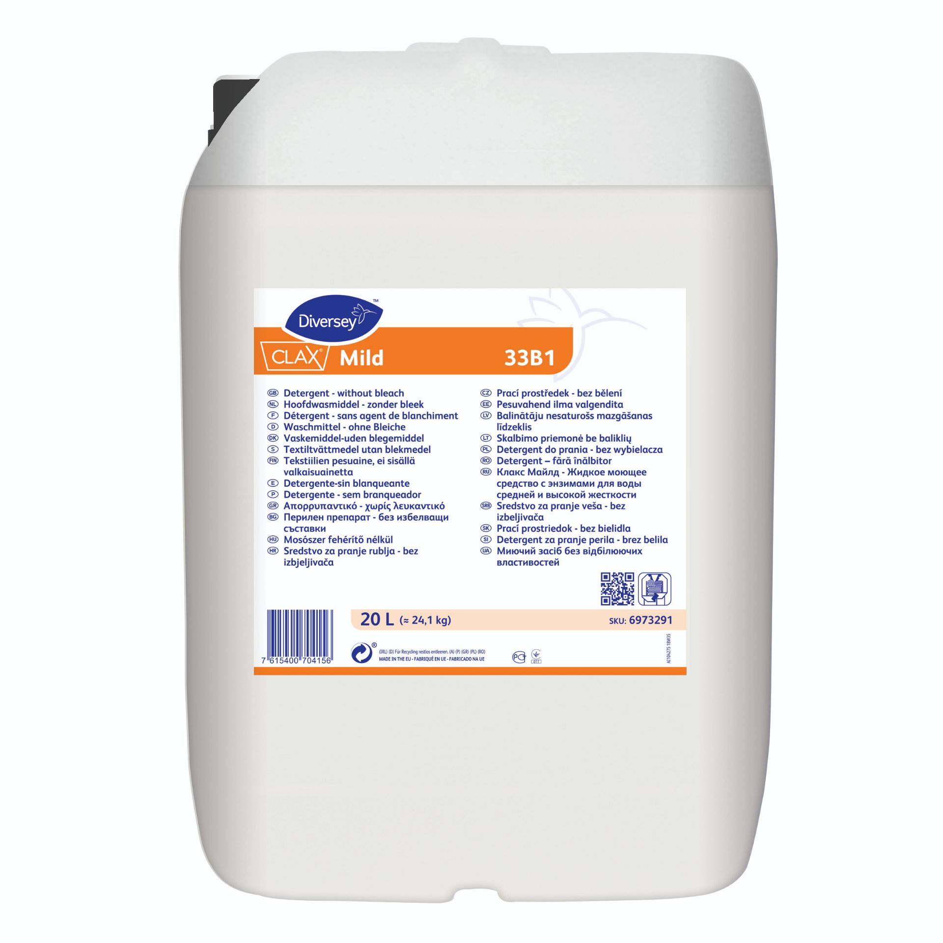 Picture of Clax Mild 33B1 20L - Detergent without bleach