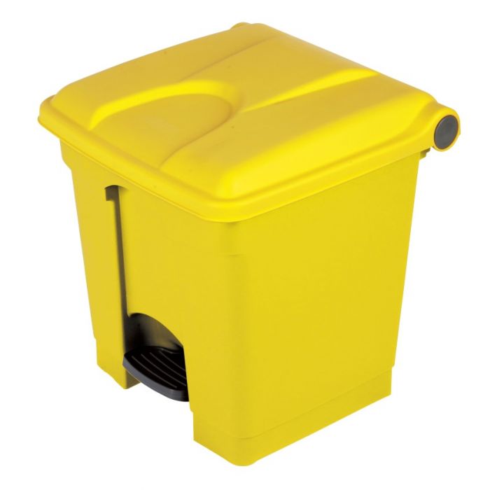 Picture of Small Pedal Bin Yellow, for used plasters and dressings