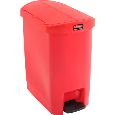 Picture of Red Rubbermaid Butterfly Pedal Bin 30L 201170