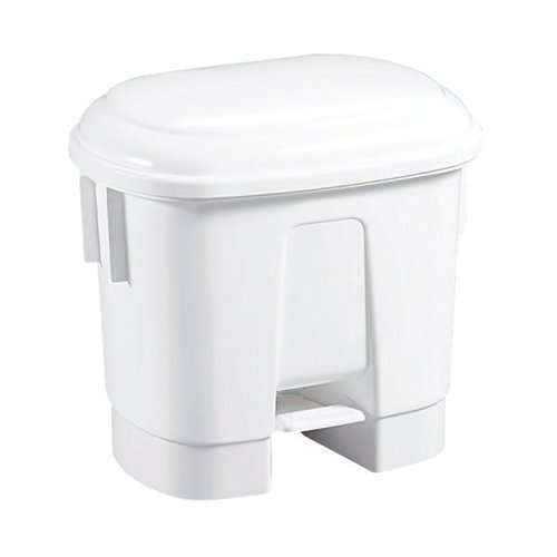 Picture of Derby 30L Plastic Pedal Bin White Medium Duty