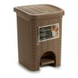 Picture of Bathroom Bin Brown Plastic 6L 1pk